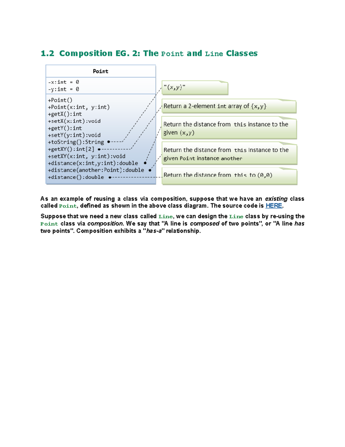 Java Programming Tutorial 1 - 1 Composition EG. 2: The Point and Line ...