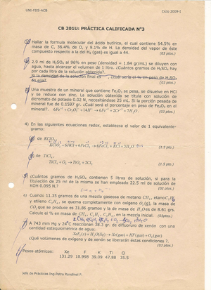 Parciales Quimica General Química Studocu