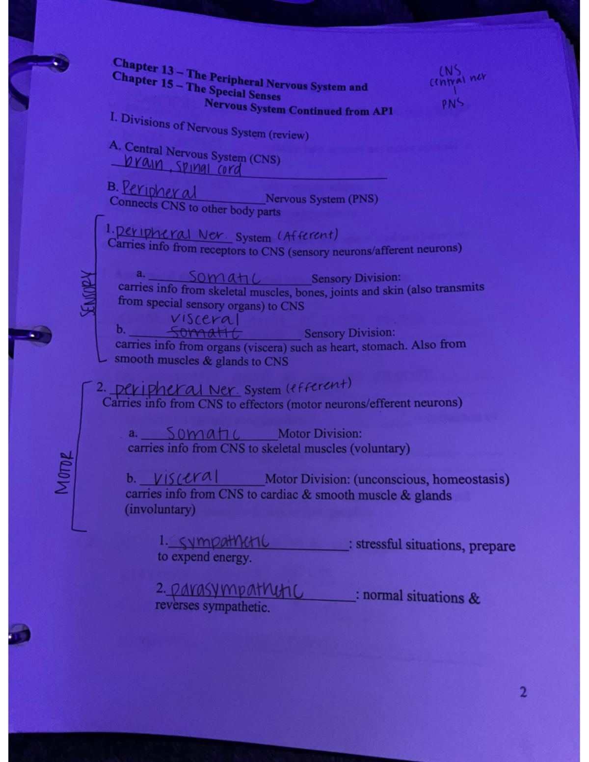 78 - Anatomy and Physiology II w/ Lab lecture notes and quiz notes ...