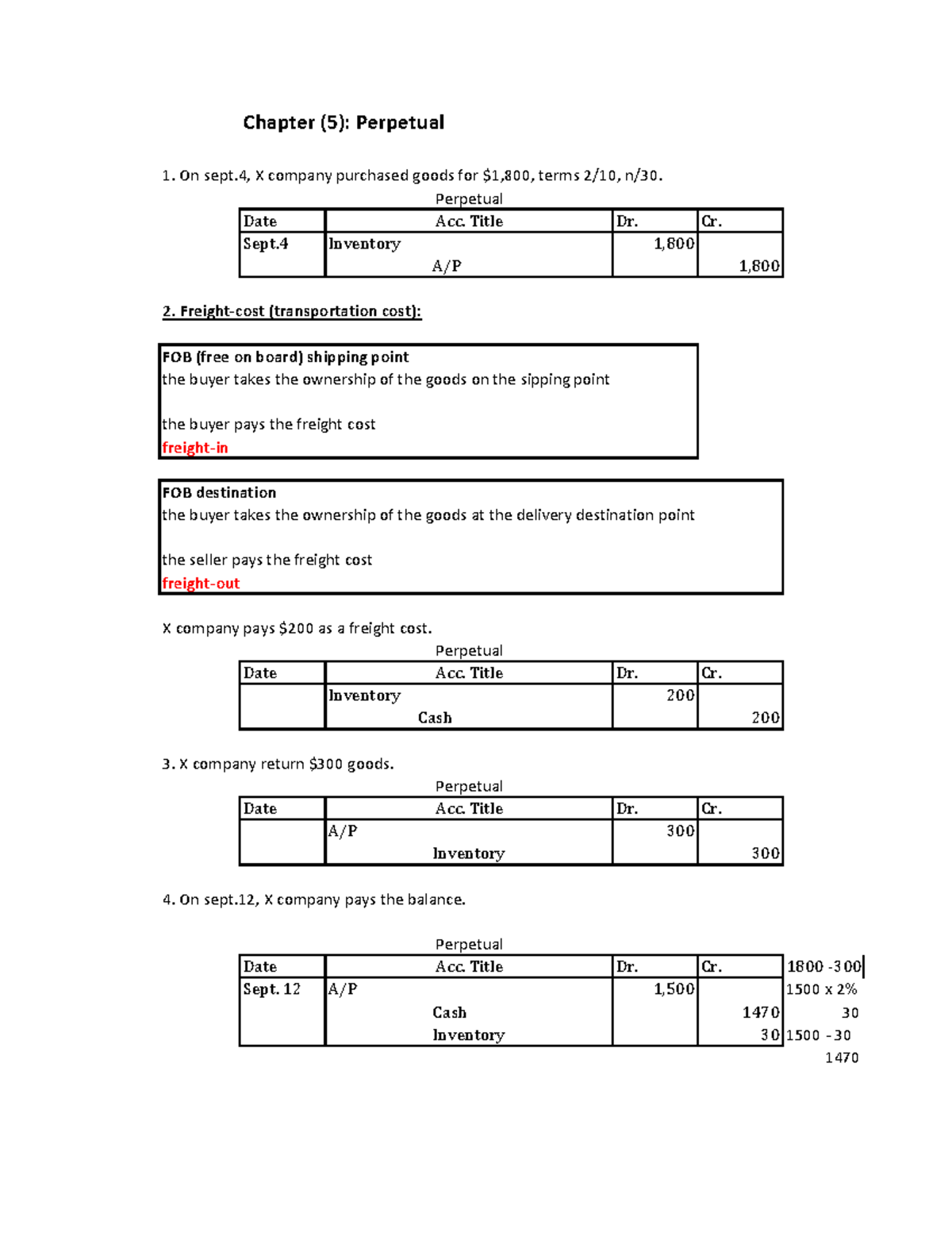 Section 2 - Perpetual - 0 . - Chapter (5): Perpetual On sept, X company ...