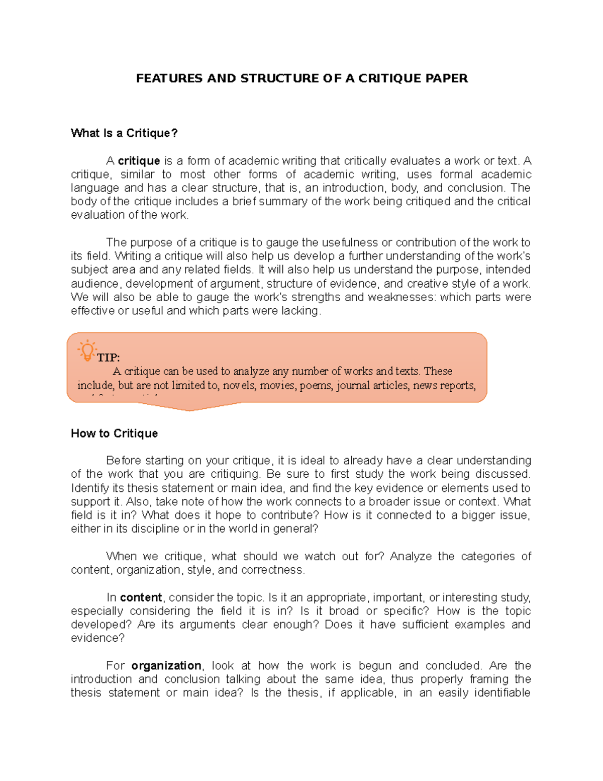 Diagram Format Example