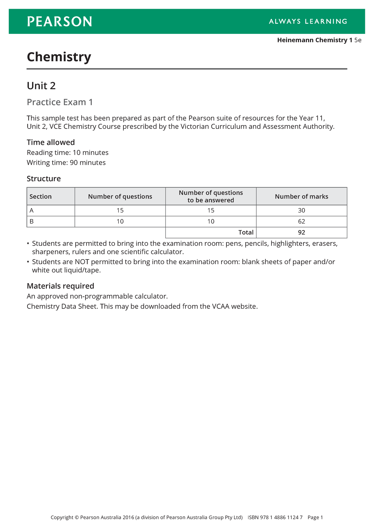 Pearson Unit 2 Exam 1 - It Is English Notes - Studocu