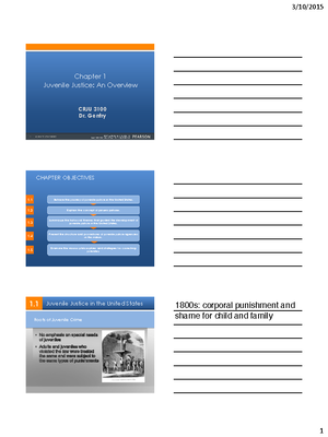 Chapter 3 - Lecture Notes 3 - Juvenile Criminology Chapter 3 Causes Of ...