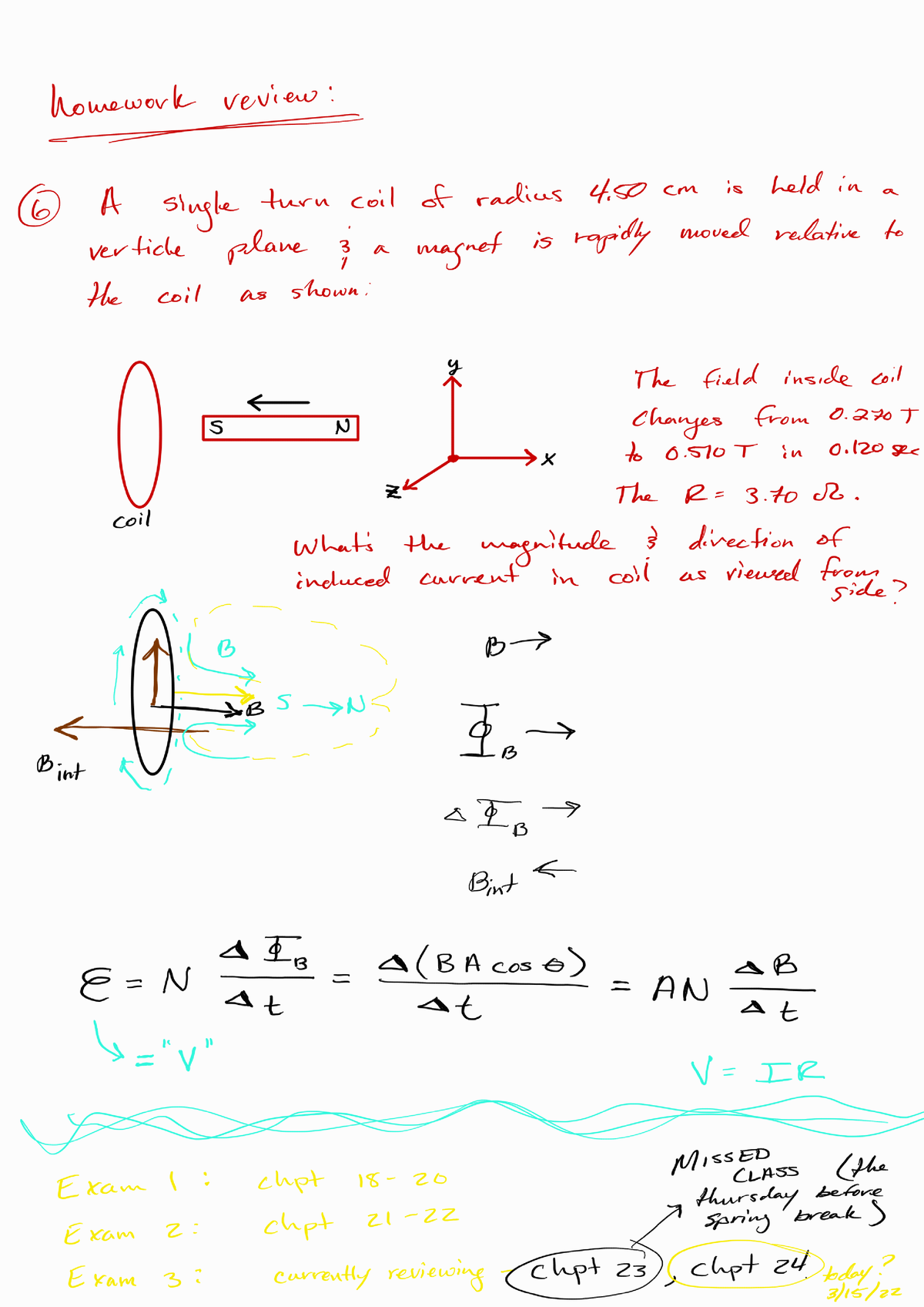 Physics Lecture And Homework Chapter 23/24 - PHY 2054C - Studocu