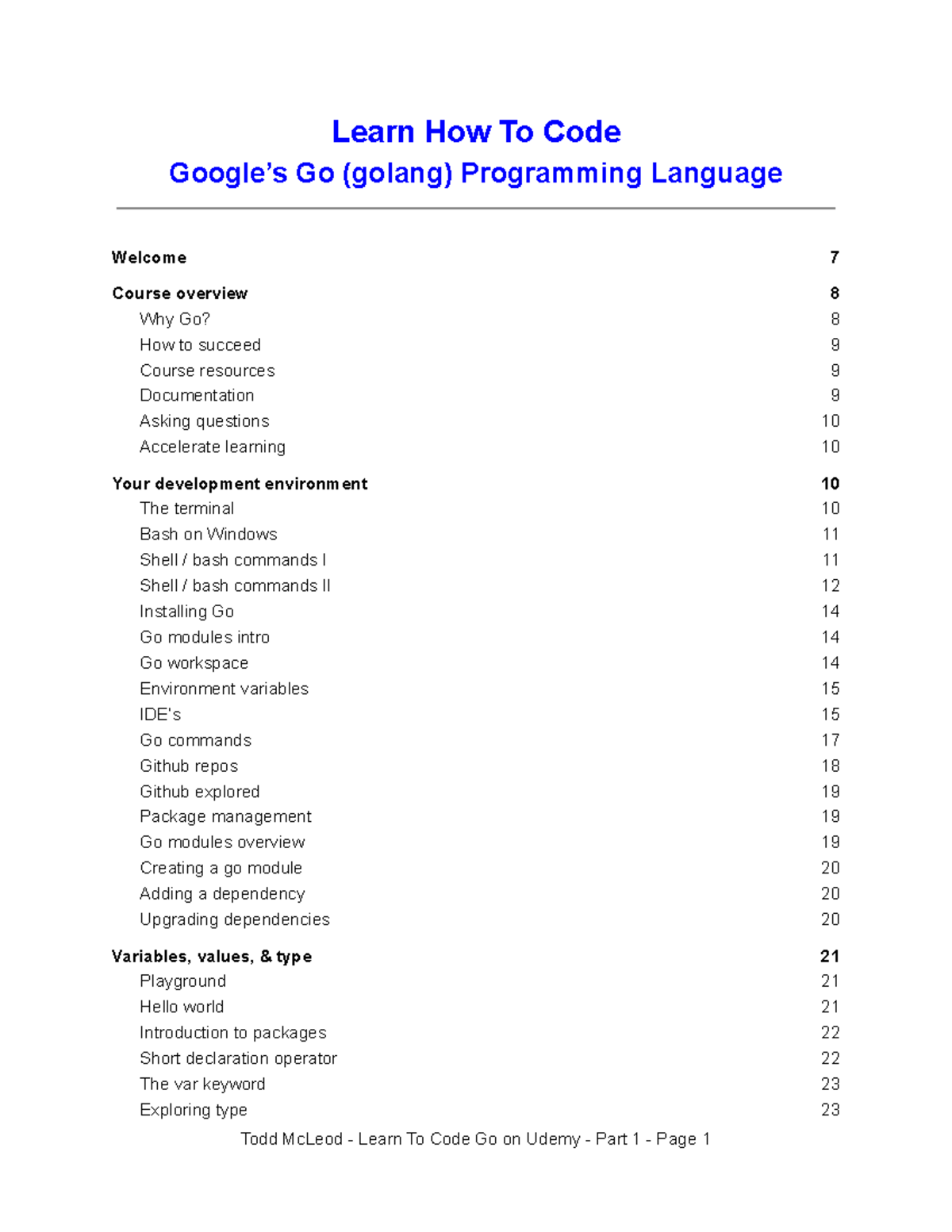 Course+ Outline+-+PART+1+-+ Learn+TO+CODE+GO - Learn How To Code ...
