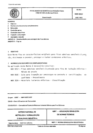 NBR 14432 (2001 ) Exigências de resistência ao fogo de elementos ...