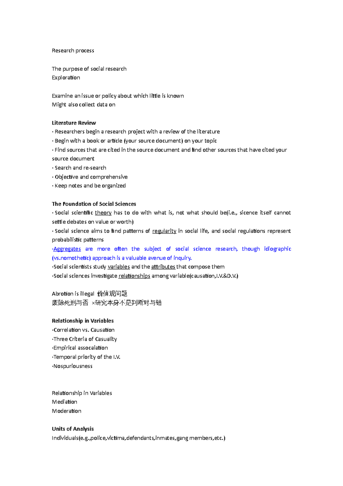 Research process This short course explores some cuttingedge issues