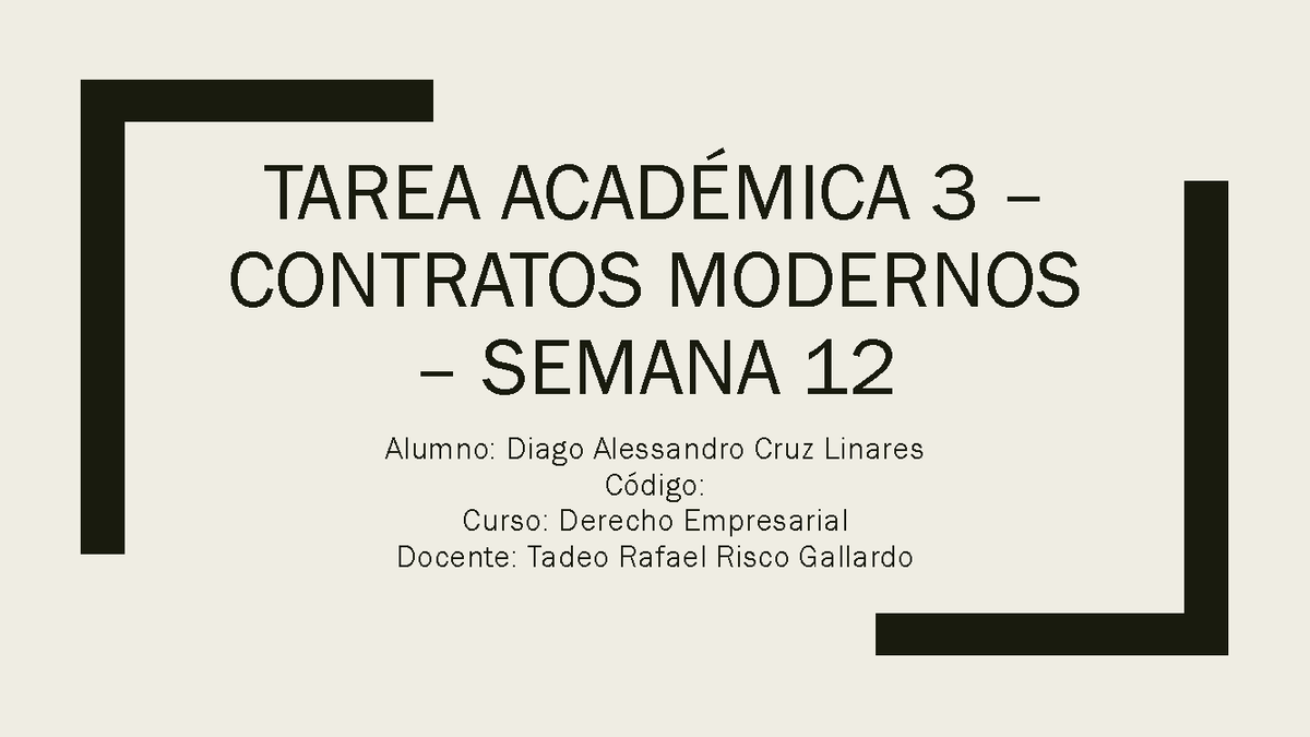 Tarea Acad Mica Contratos Modernos Tarea Acad Mica Contratos Modernos Semana Alumno