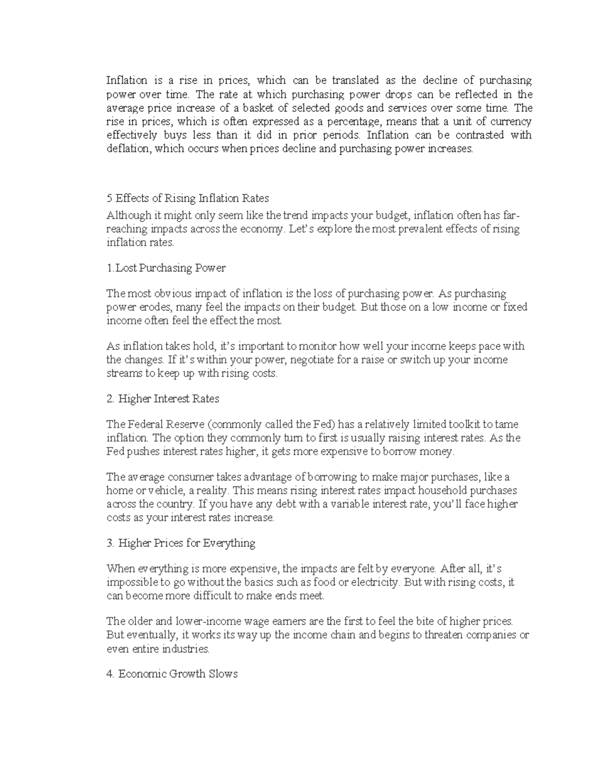 21st century inflation - Inflation is a rise in prices, which can be ...