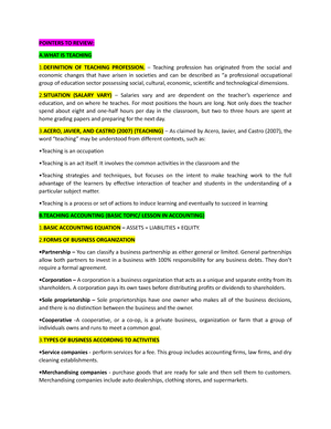 ELEC4 Pointers TO Review - POINTERS TO REVIEW: A IS TEACHING 1 OF ...