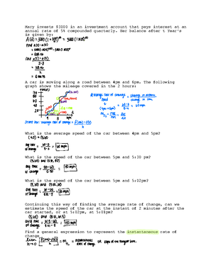 Derivatives Velocity and Acceleration - Let s(t)=the distance function ...