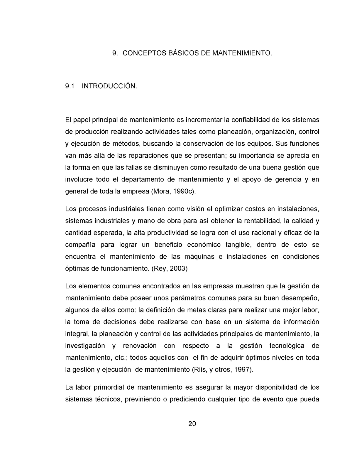 Nociones De Mantenimiento Marco Teorico - 9. CONCEPTOS BÁSICOS DE ...