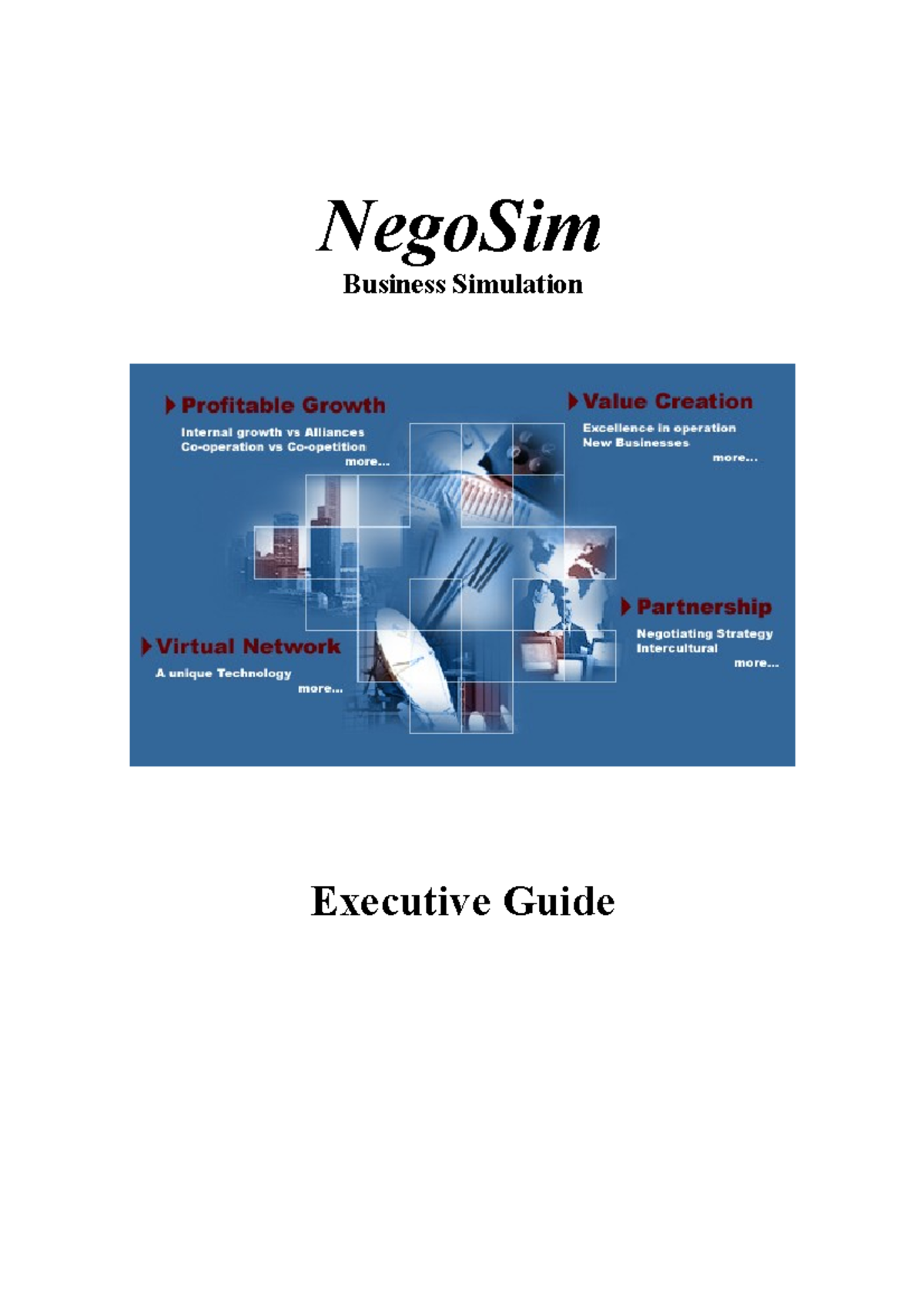 Nego Sim Executive Guide 4 2021 - NegoSim Business Simulation Executive ...