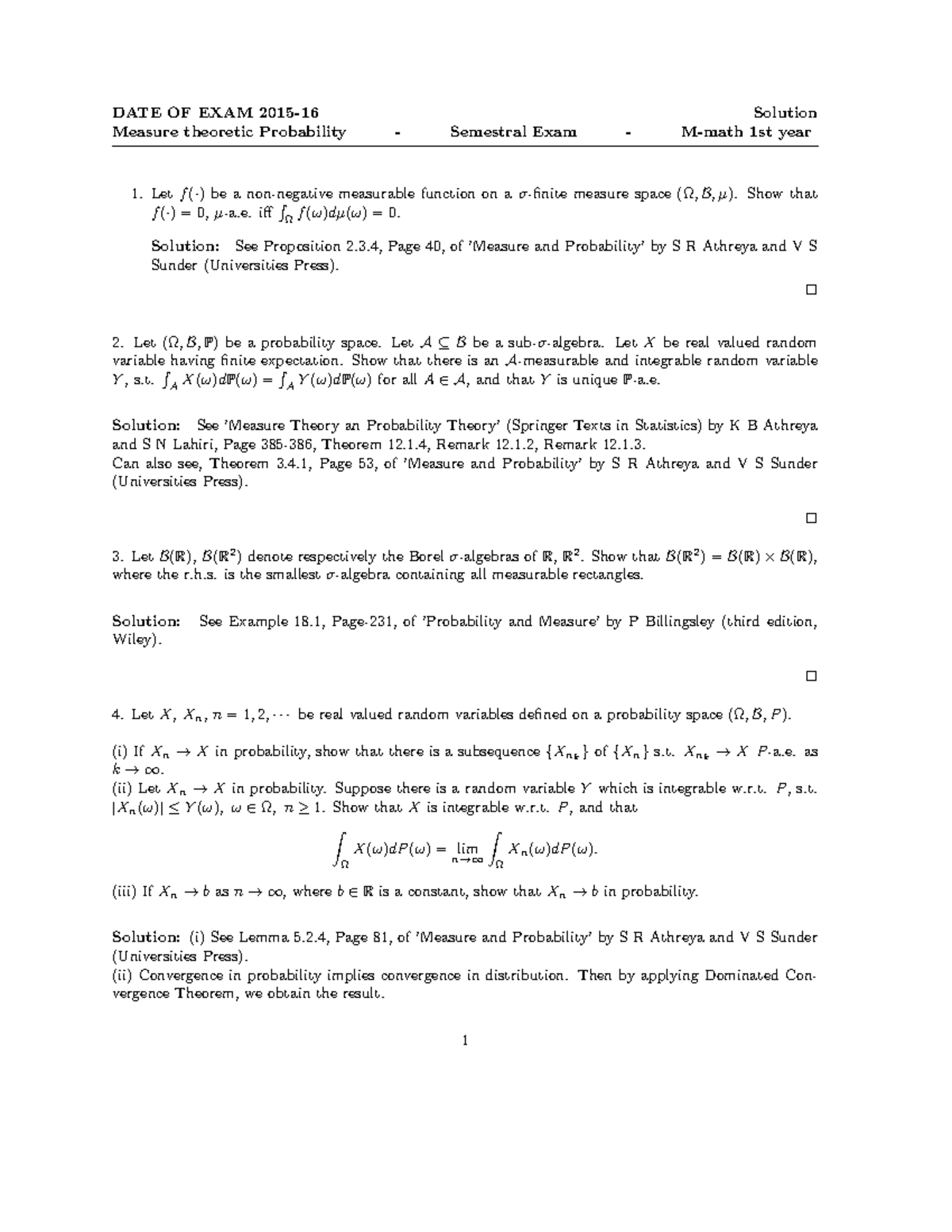 Measure Theory Sol 2015-16 - DATE OF EXAM 2015-16 Solution Measure ...