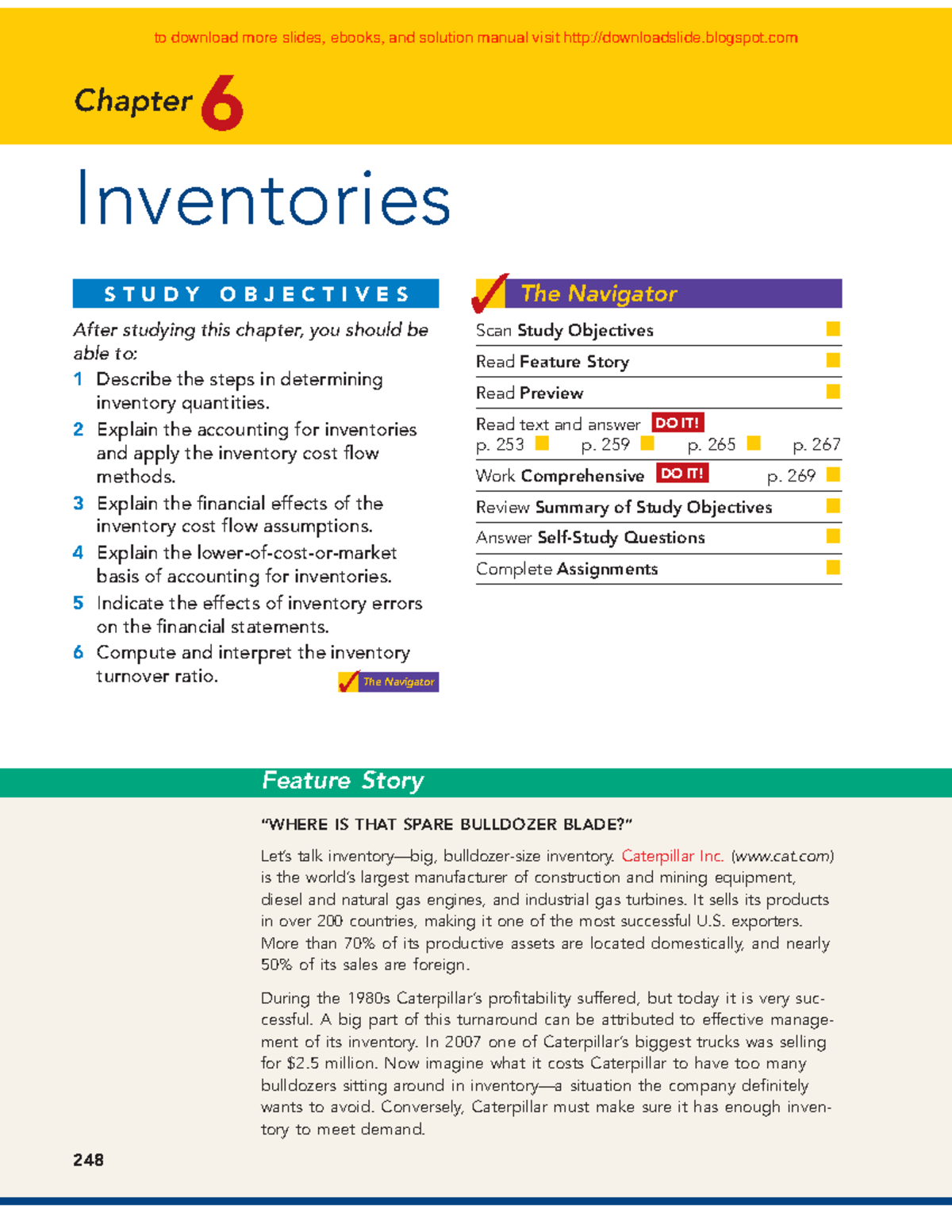 Chapter 6 - doc - 248 Chapter 6 Inventories Scan Study Objectives Read ...