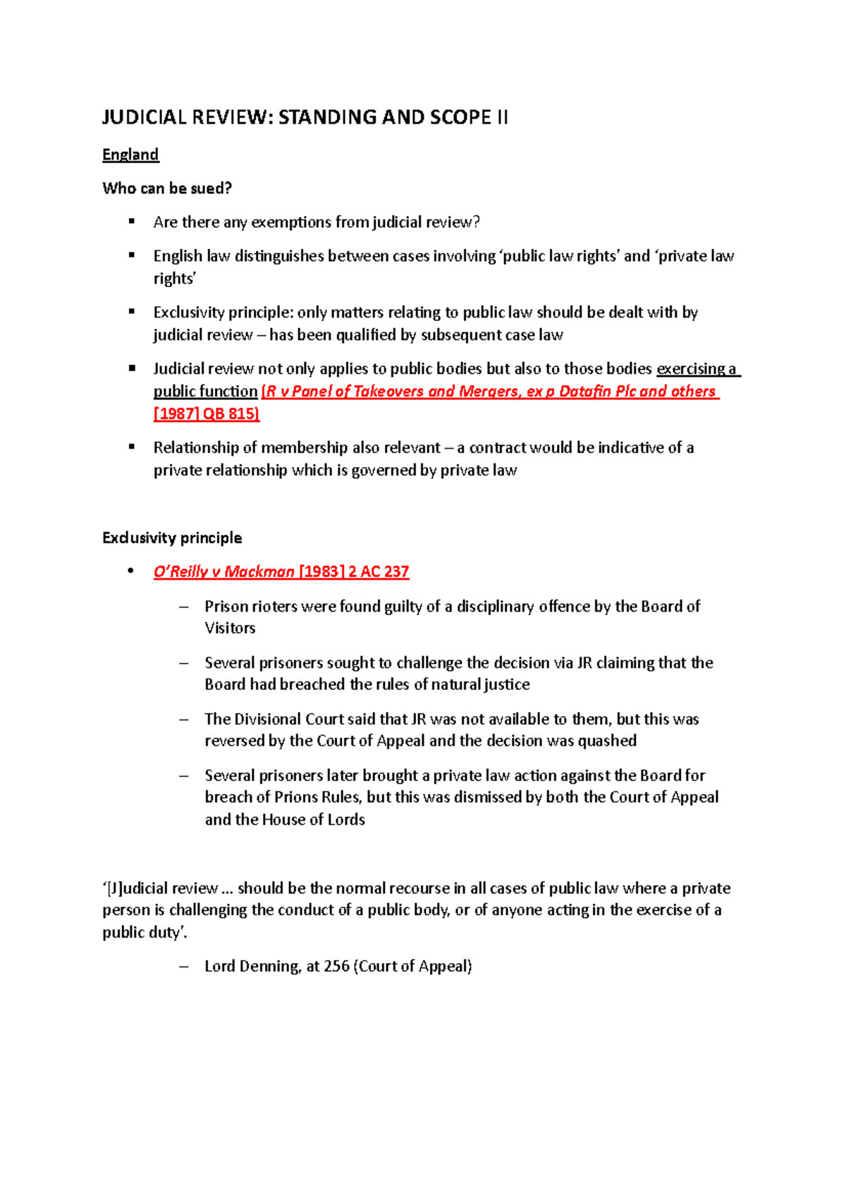 5 Standing AND Scope II JUDICIAL REVIEW STANDING AND SCOPE II