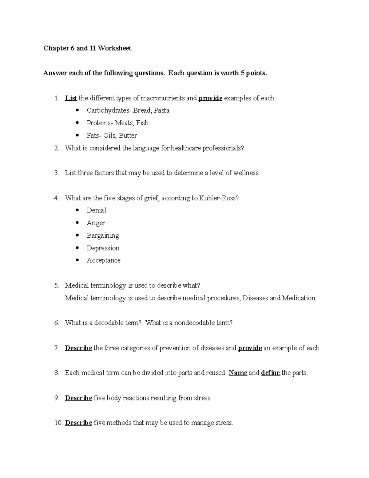 Chapters 6 and 11 Worksheet Serenapernice - Chapter 6 and 11 Worksheet ...