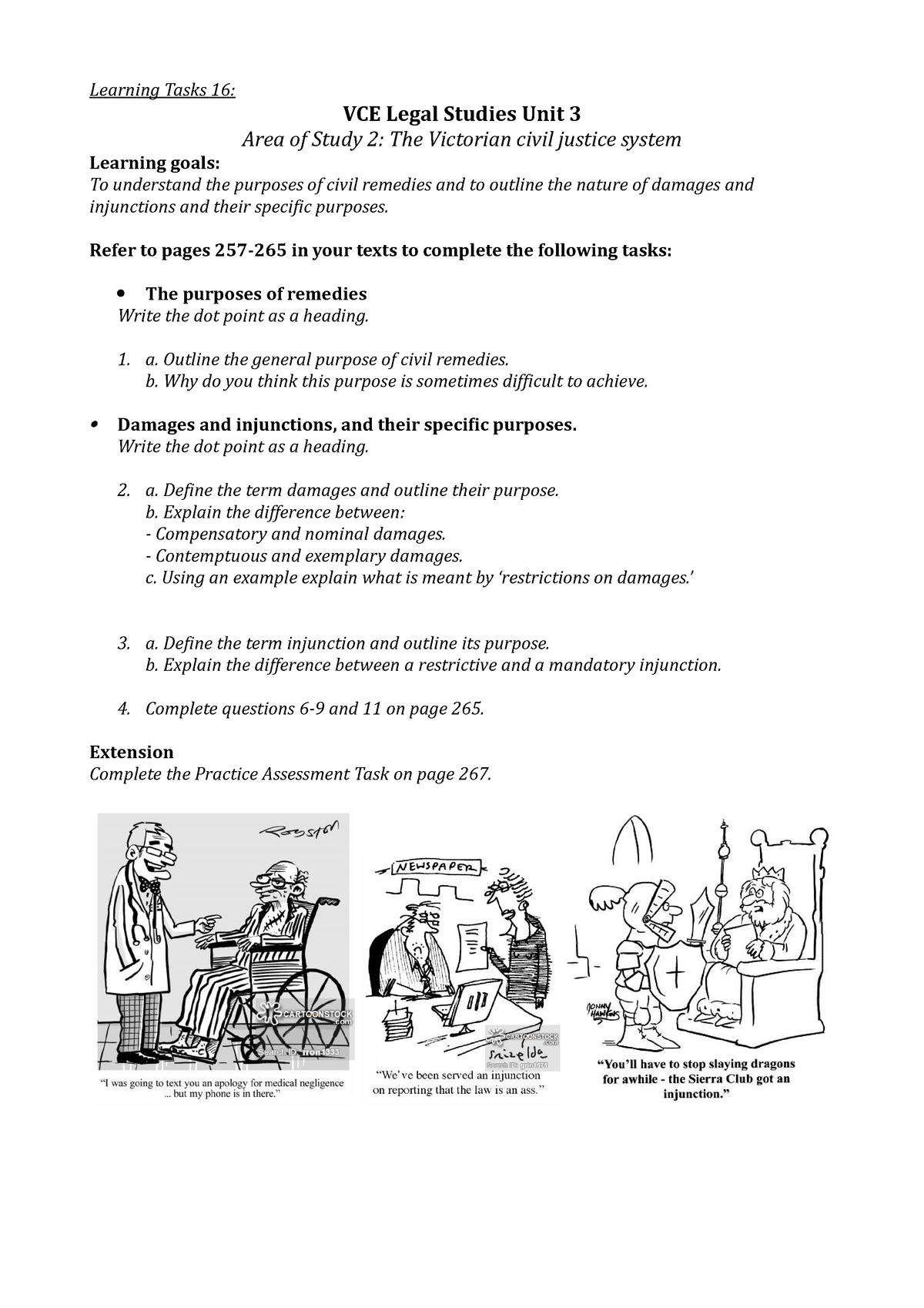 legal-studies-civil-law-practice-material-learning-tasks-16-vce