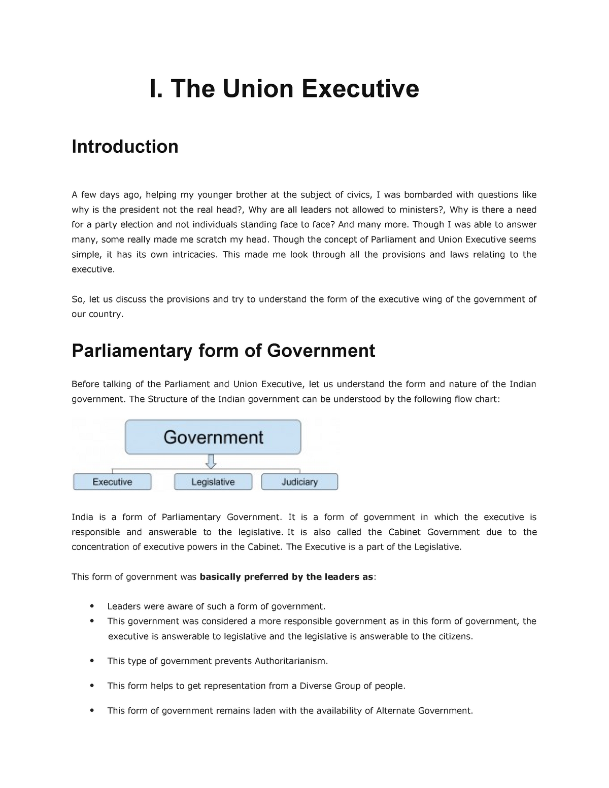 1-2-the-union-executiv-1-of-india-i-the-union-executive