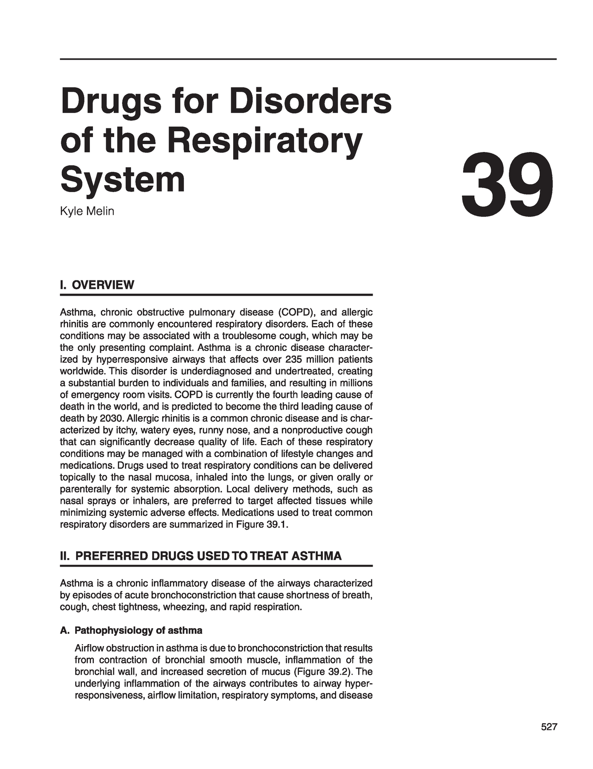 DRUGS AFFECTING ON RESPIRATORY SYSTEM - Drugs For Disorders Of The ...