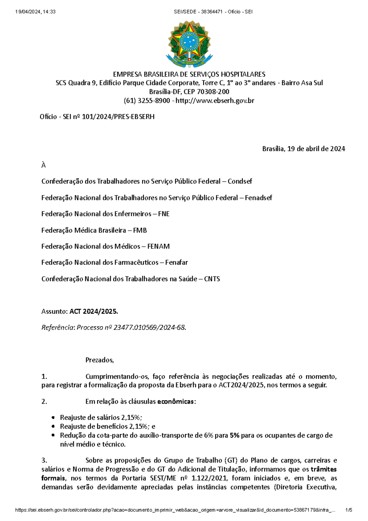 Ofício SEI nº 1012024PRES Ebserh 240419 150632 EMPRESA