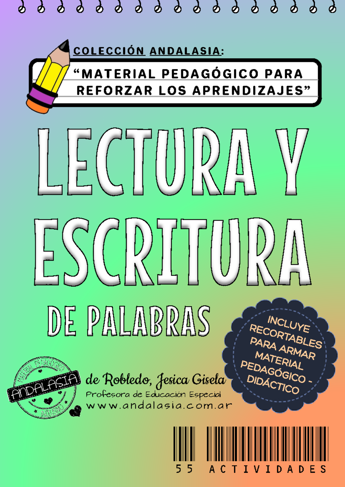 Cuadernillo Lectura Y Escritura DE Palabras - de Robledo, Jesica Gisela ...