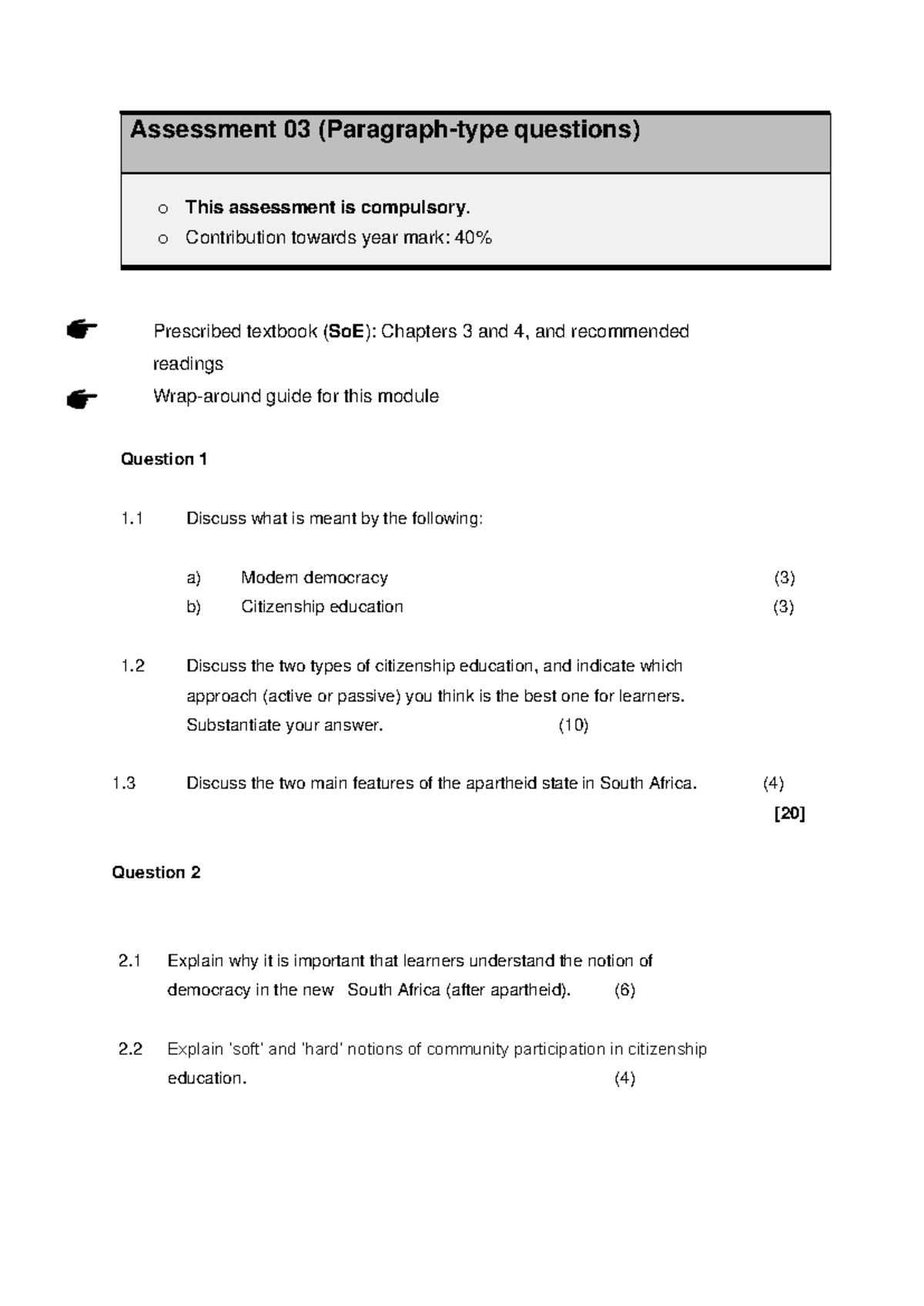 Assessment 03 sed assignment 3 assessment 03 paragraph type
