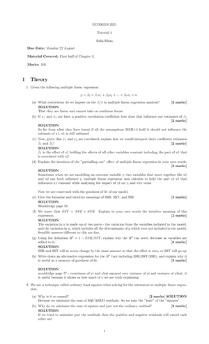 ECO3021S Tutorial 1 2022 Solutions - ECO3021S Tutorial 1 Solutions ...