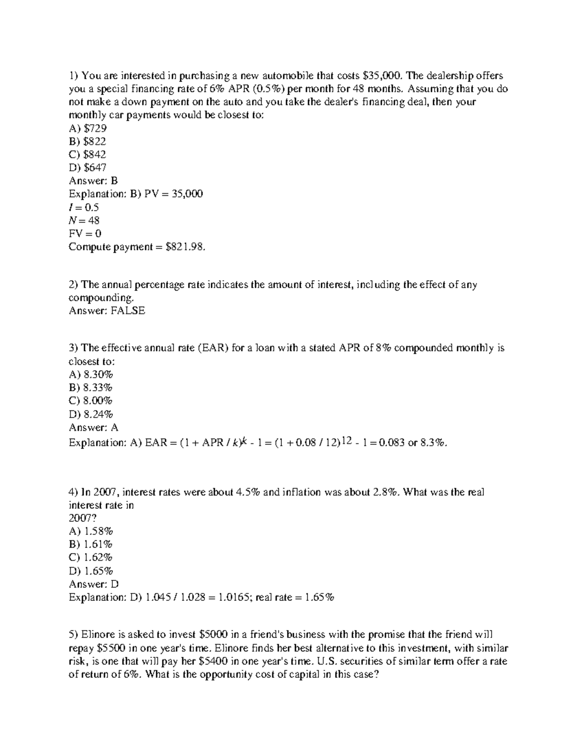 Practice+Problems+2+Solution - You are interested in purchasing a new ...