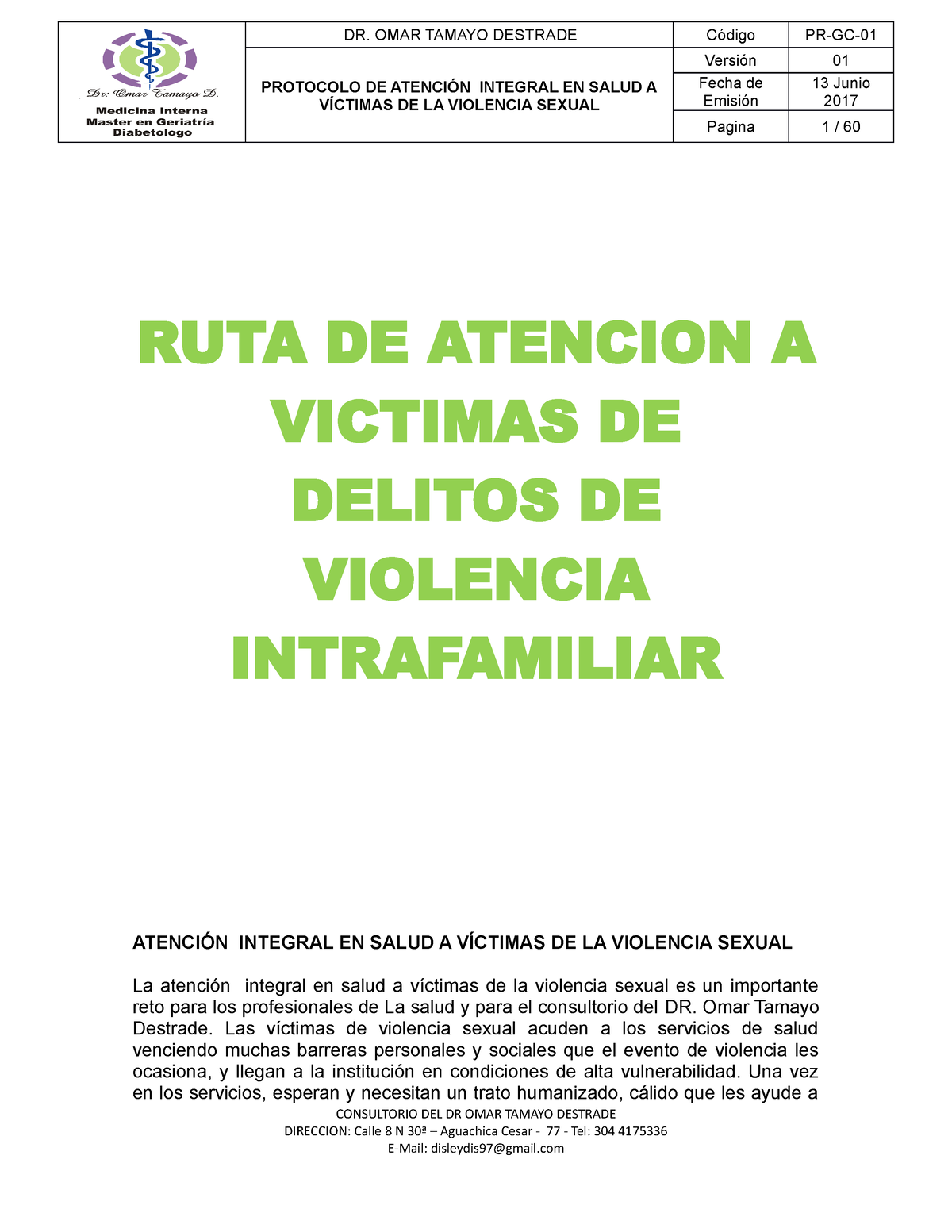 La Atención Integral En Salud A Víctimas De La Violencia Sex Ruta De Atencion A Victimas De 6099