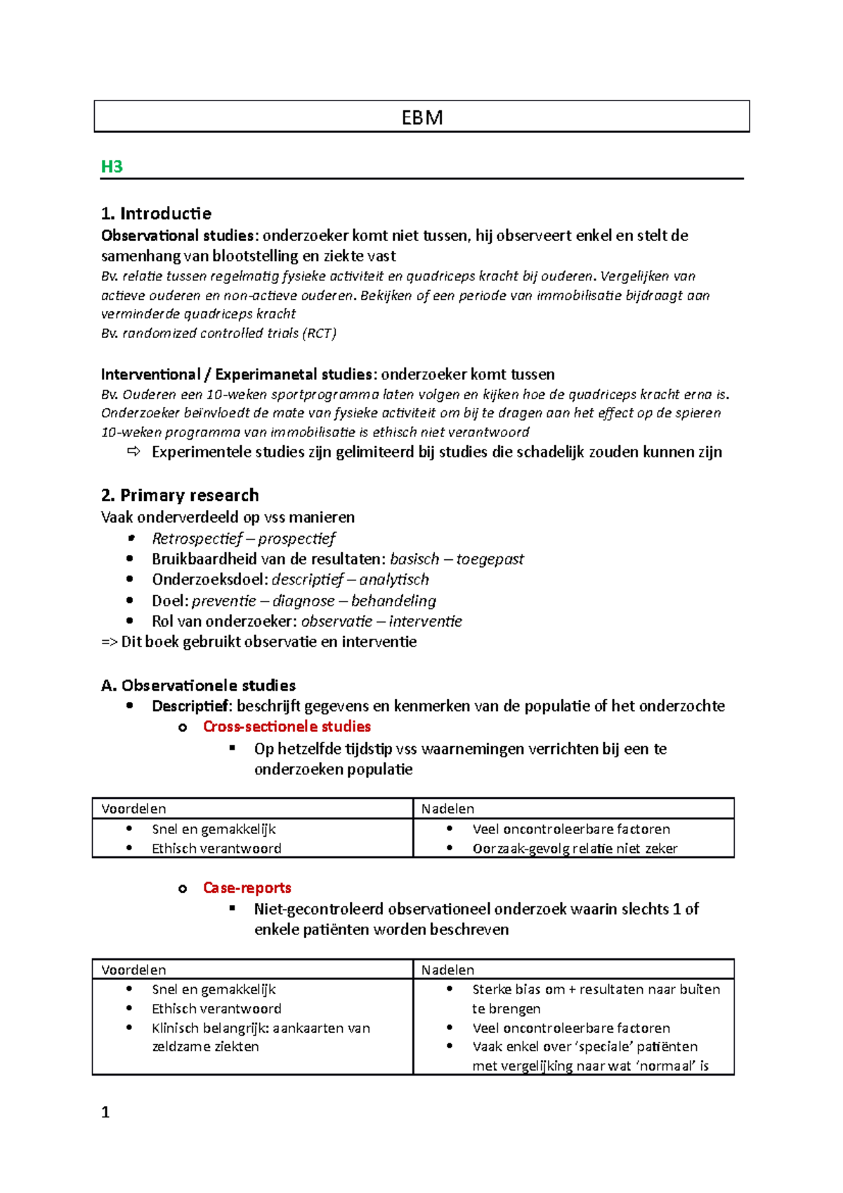 Schema-EBM - college aantekeningen in schema gegoten voor vak ebm 1e ...