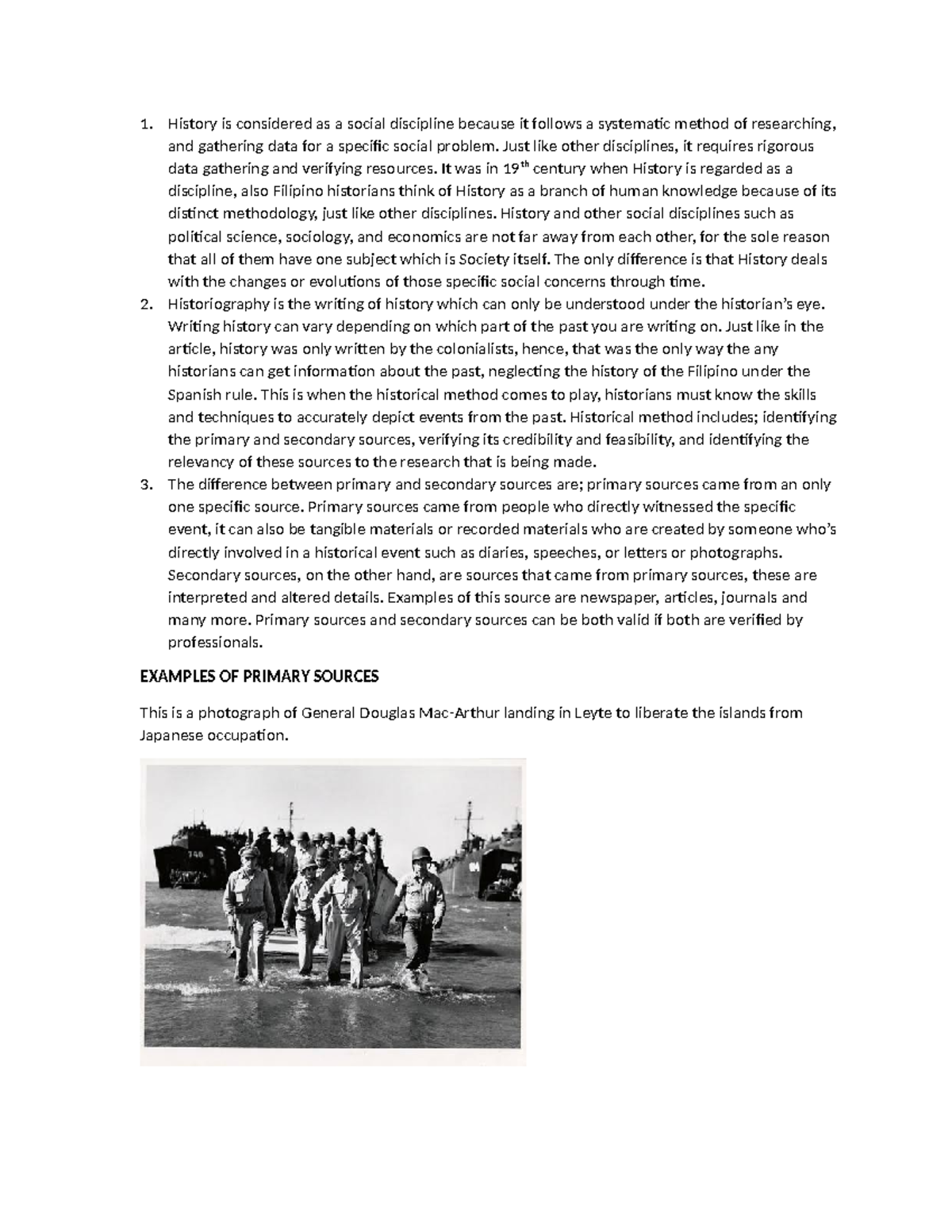 RPH - Project essay for RPH - History is considered as a social ...