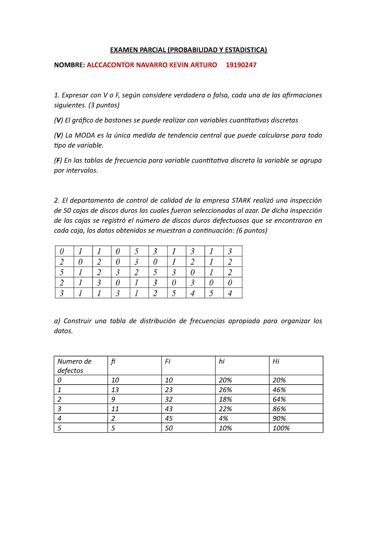 Examen Parcial (probabilidad Y Estadistica) - EXAMEN PARCIAL ...