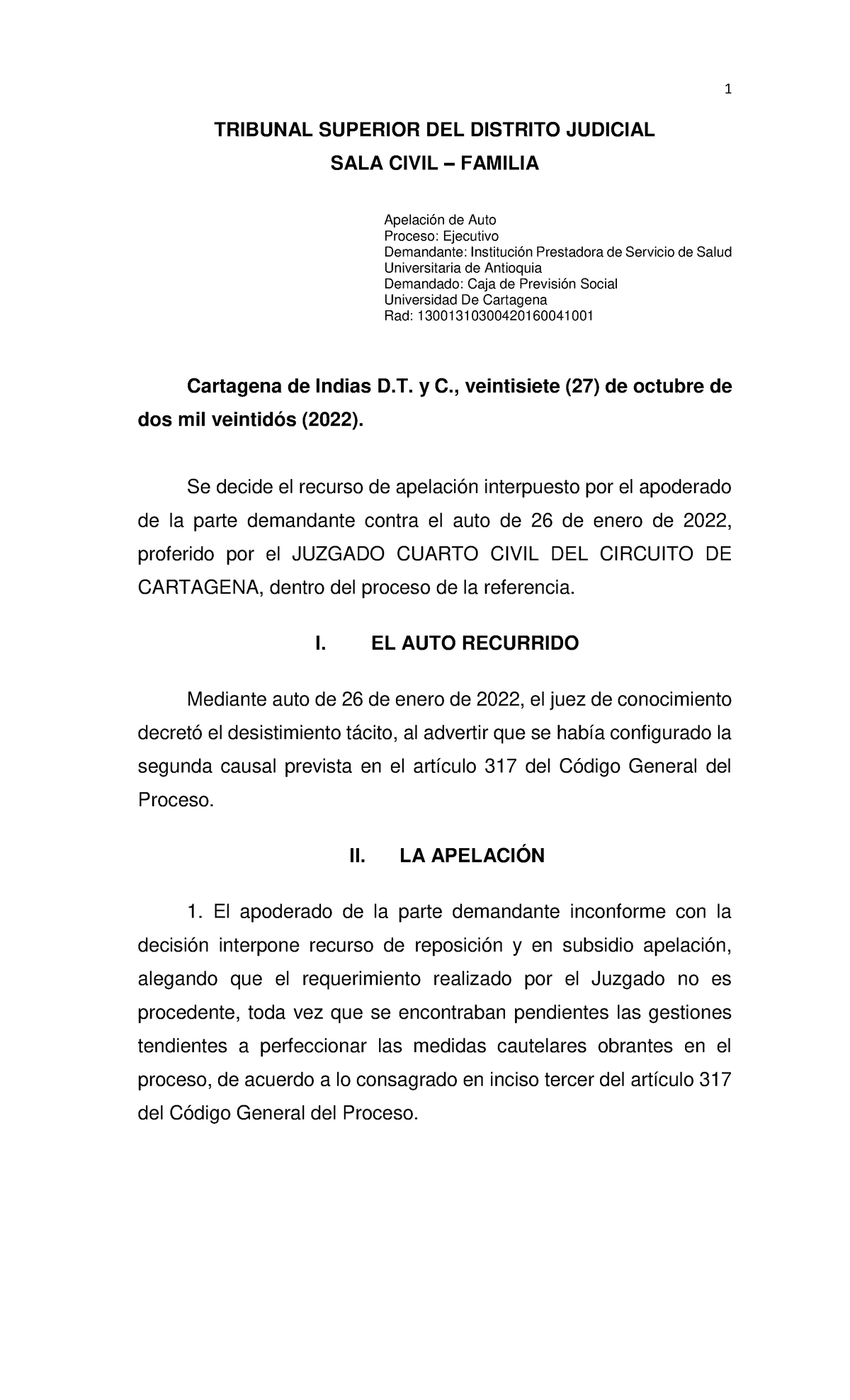 Desistimiento Tacito Decretaro Pese A Que Medias No Se Materializaron 1 Tribunal Superior Del 8098