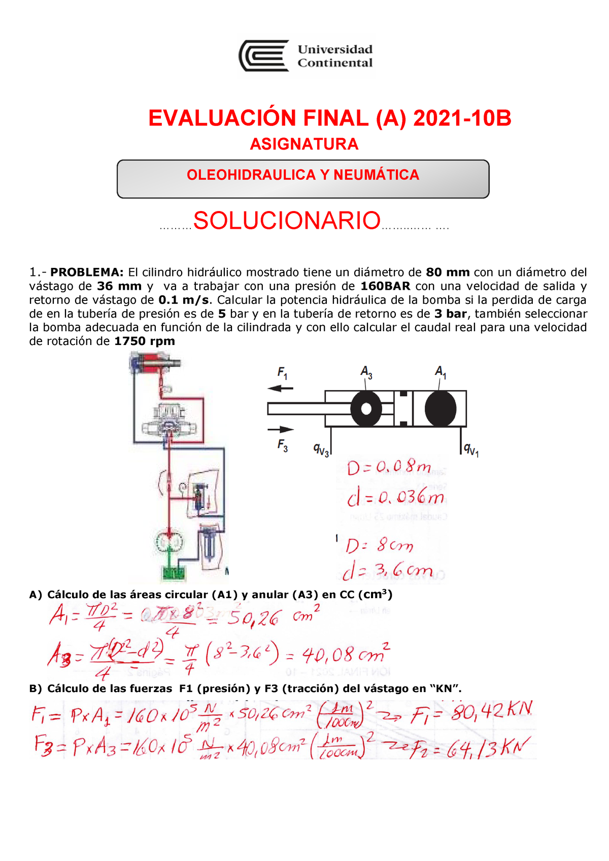 Examen Final A ON 2021 10B - Solucionario - EVALUACI”N FINAL (A) 2021 ...