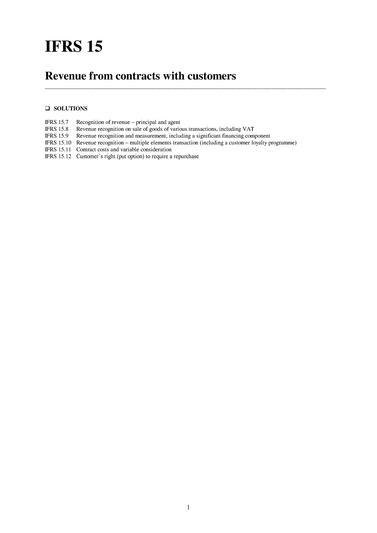 36) IFRS 15 Eng Sol - Revenue From Contracts With Customers - IFRS 15 ...