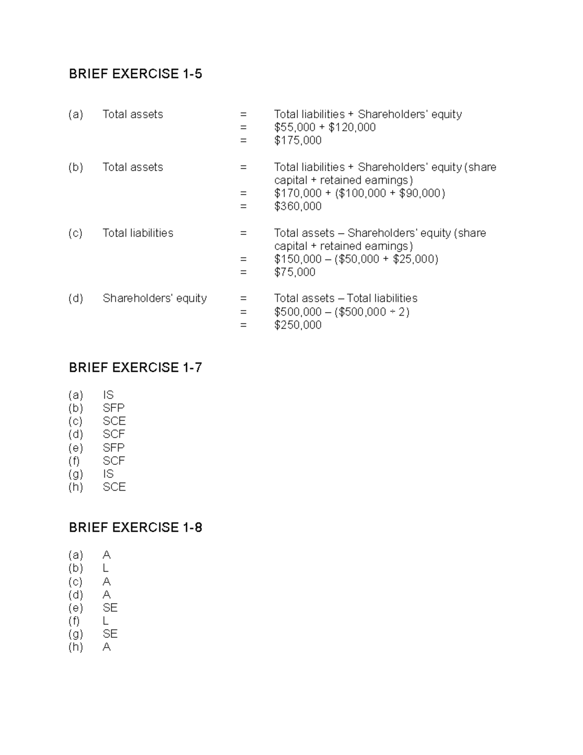Chapter 1 - lecture notes and practice problems for ch 1 - BRIEF ...