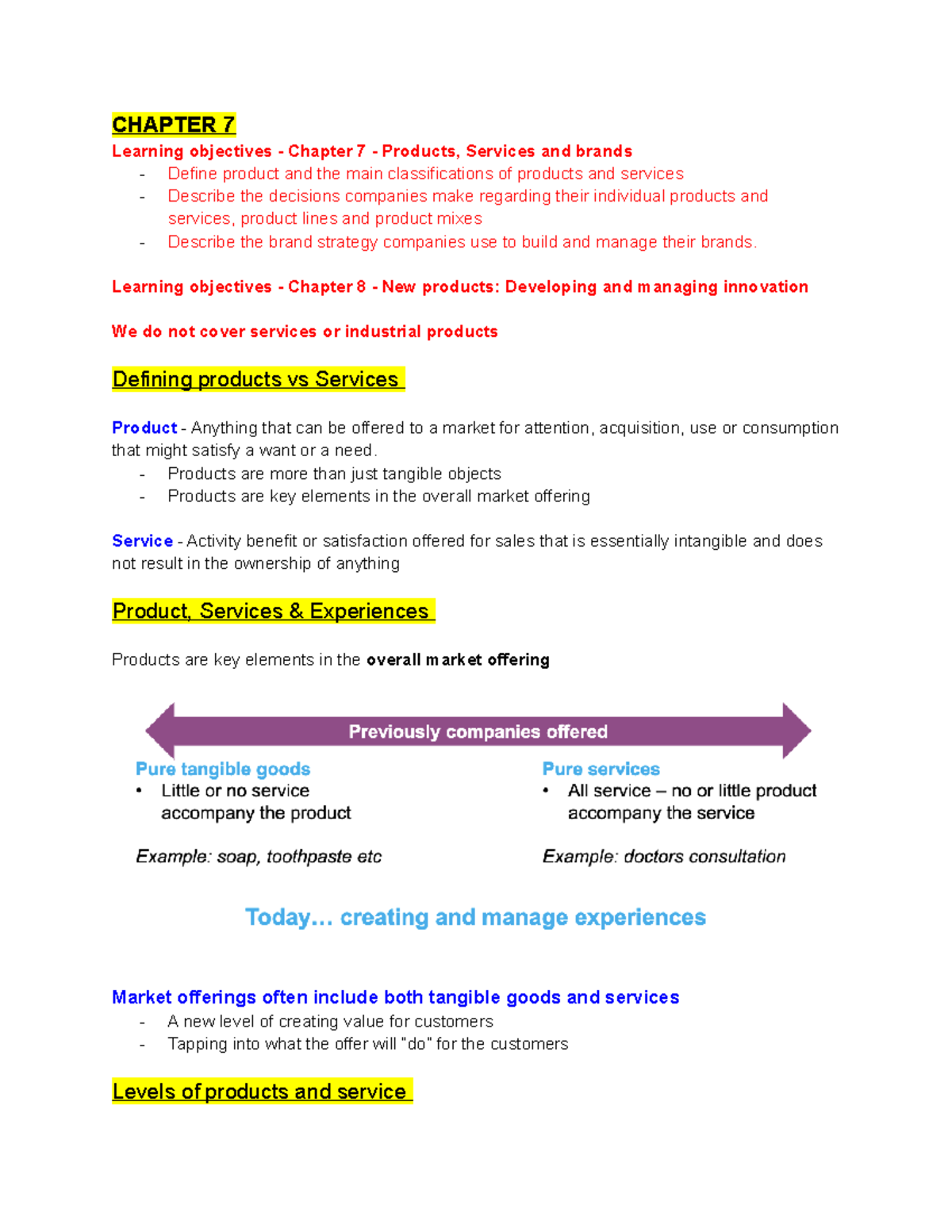 Chapter 7 - Marketing Principles Notes - CHAPTER 7 Learning Objectives ...