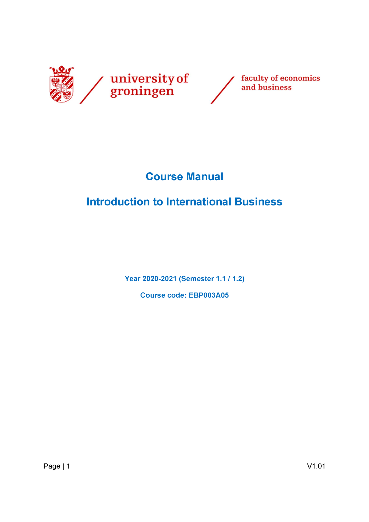 Course Manual IIB 2020-2021 - Course Manual Introduction To ...