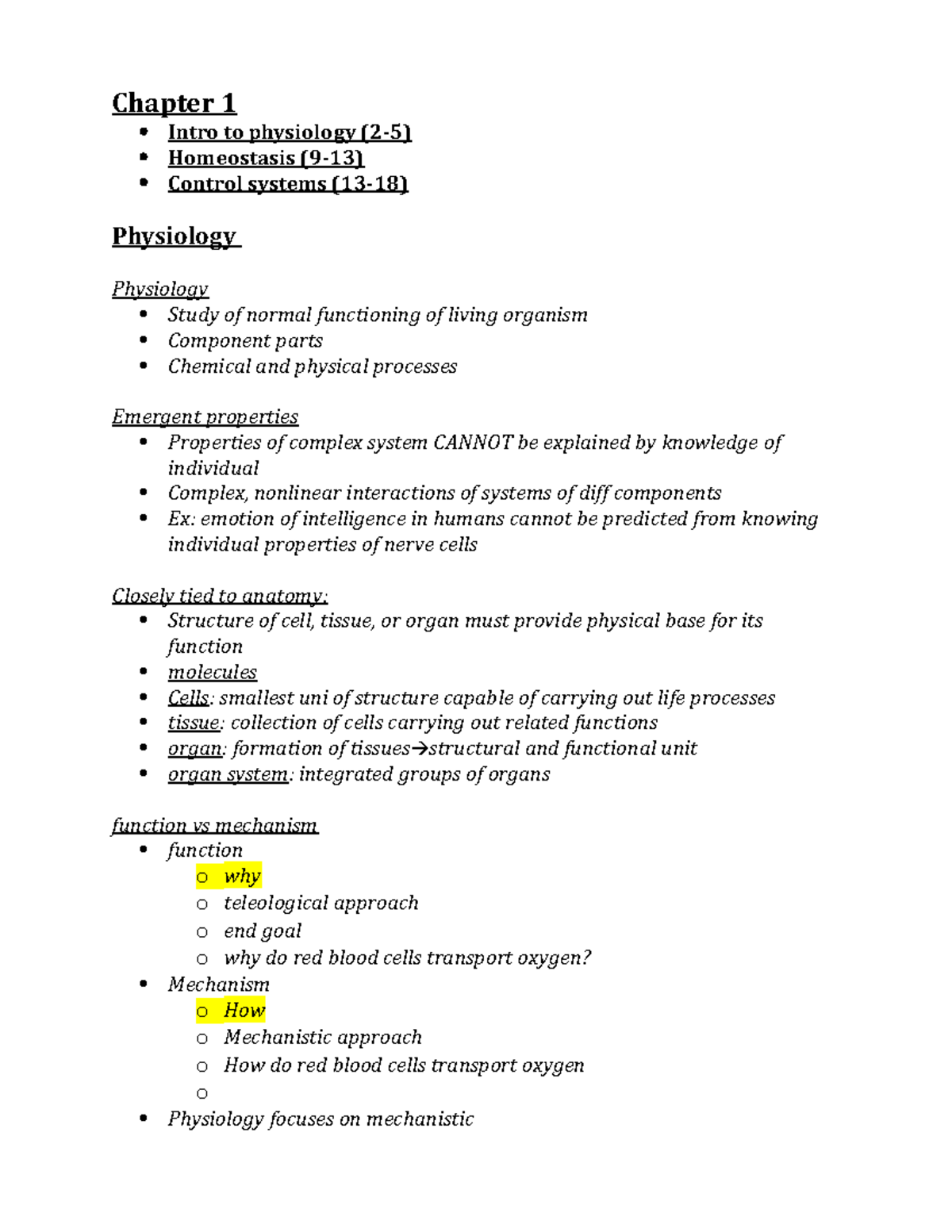 Phsyi 208- Chapter 1 - Lecture notes 12,14,15 - Chapter 1 Intro to ...