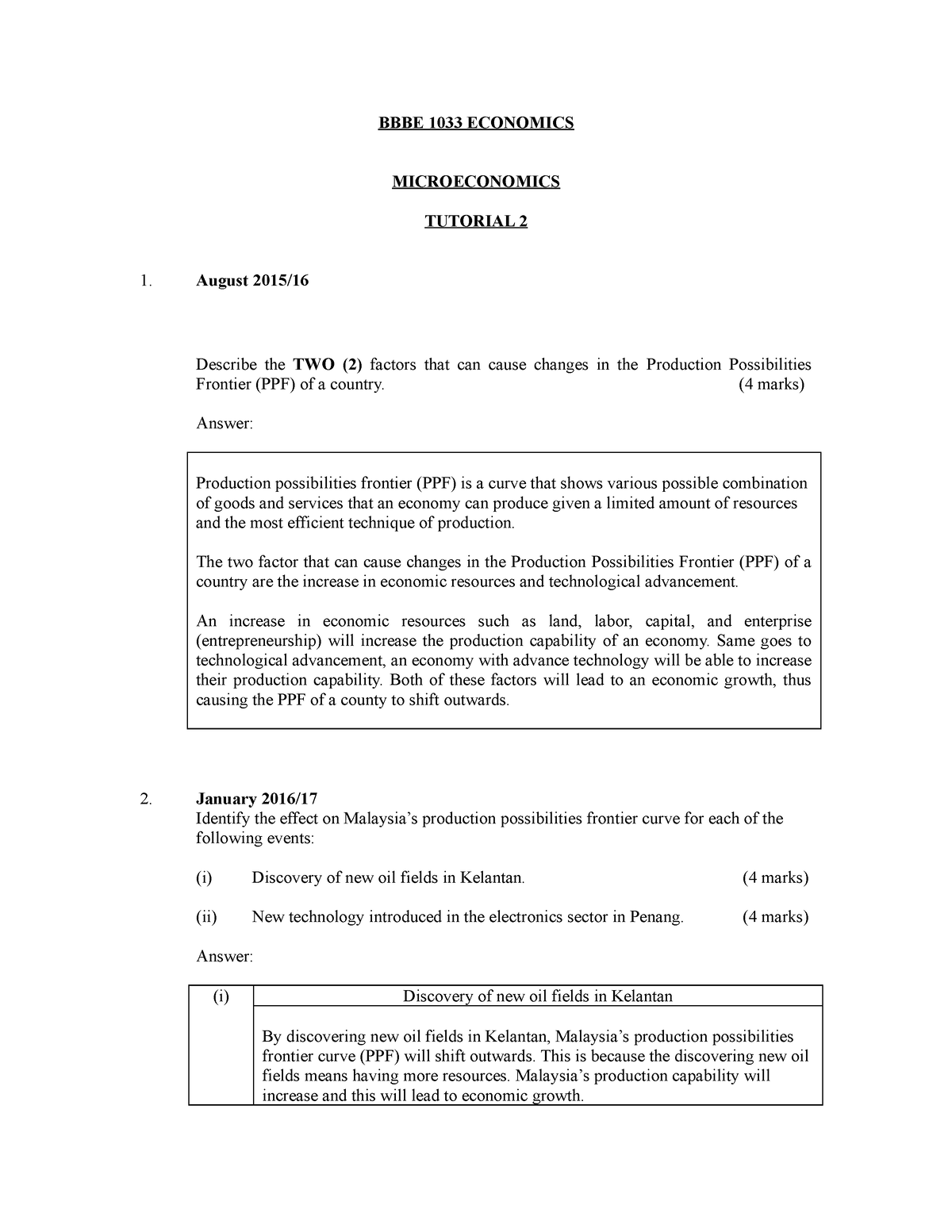 tutorial-2-introduction-bbbe-1033-economics-microeconomics-tutorial-2