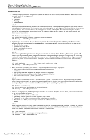 Wk4 testplan 2 - Test plan - What goes into the planning phase/step of ...