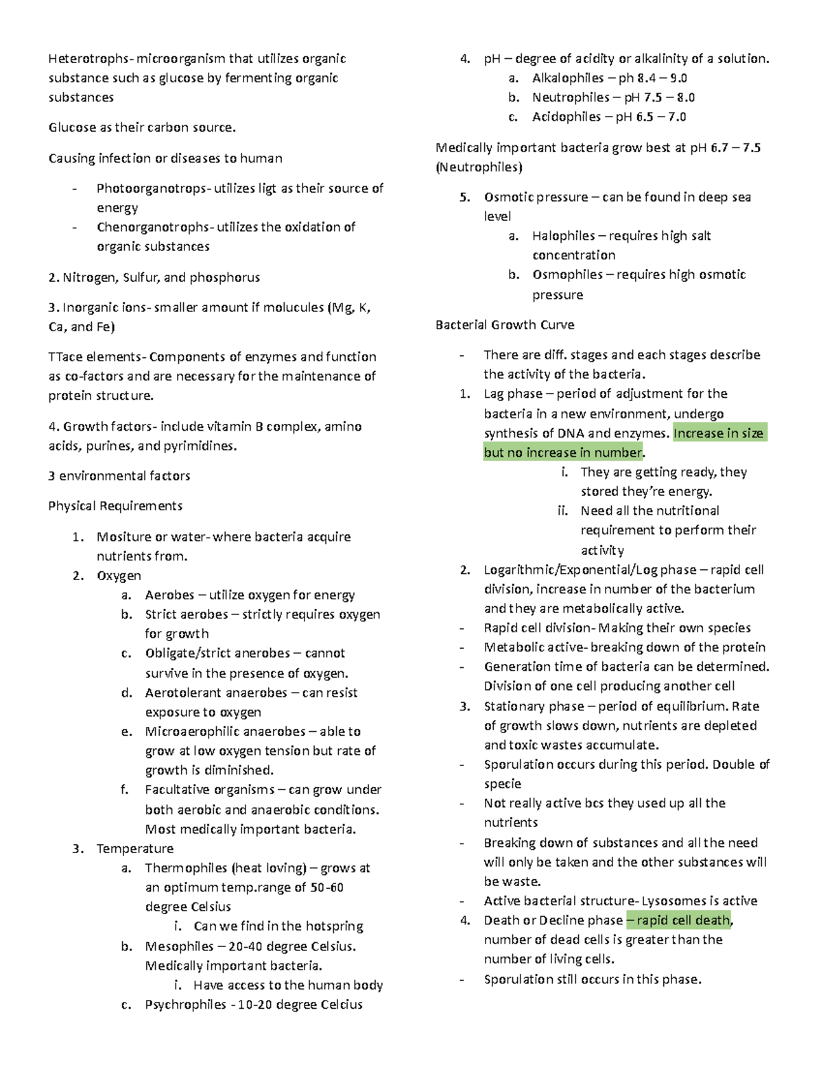 Bacterial growth and metabolism notes - Heterotrophs- microorganism ...