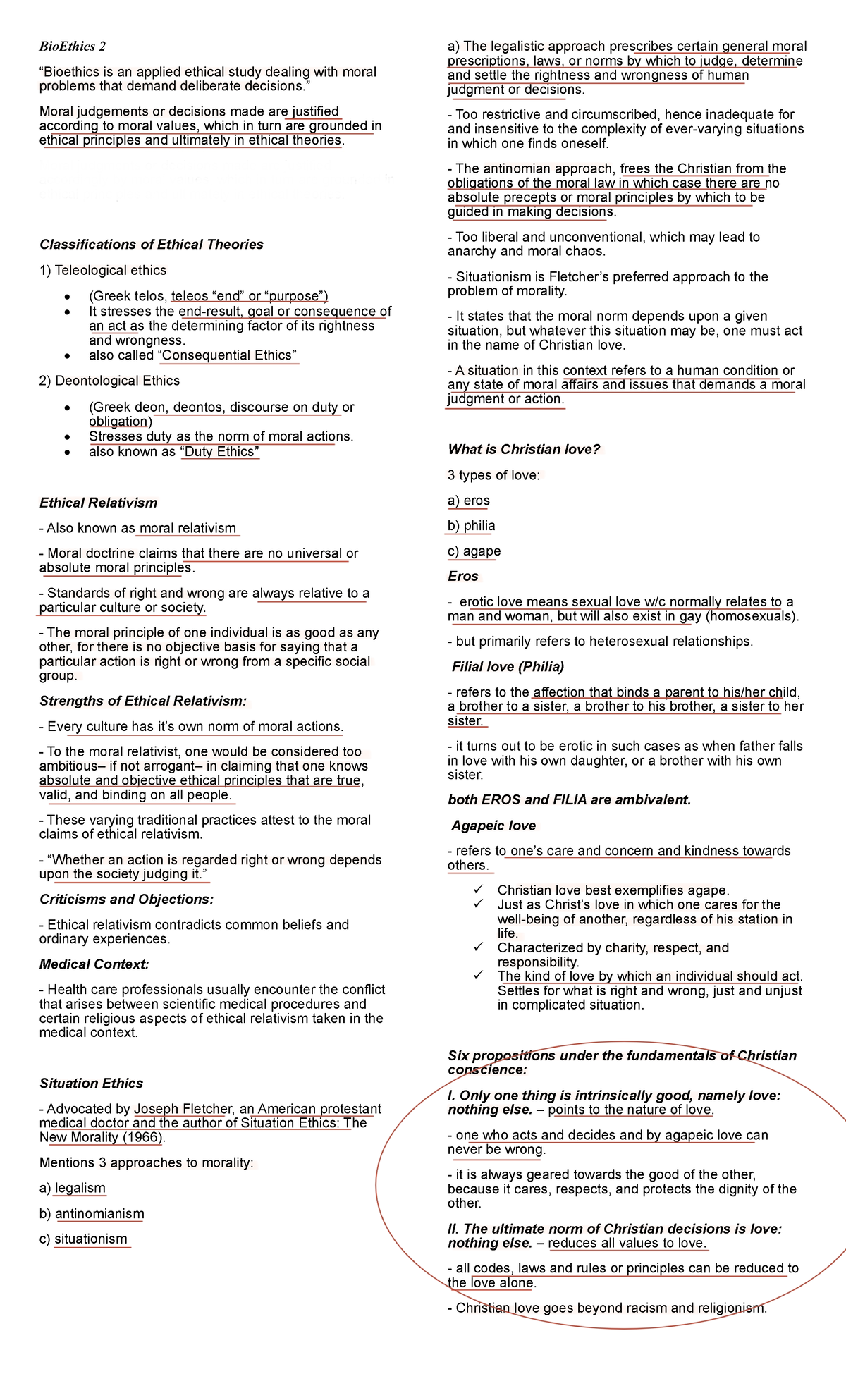 Bioethics 1 - goodluck - BioEthics 2 “Bioethics is an applied ethical ...