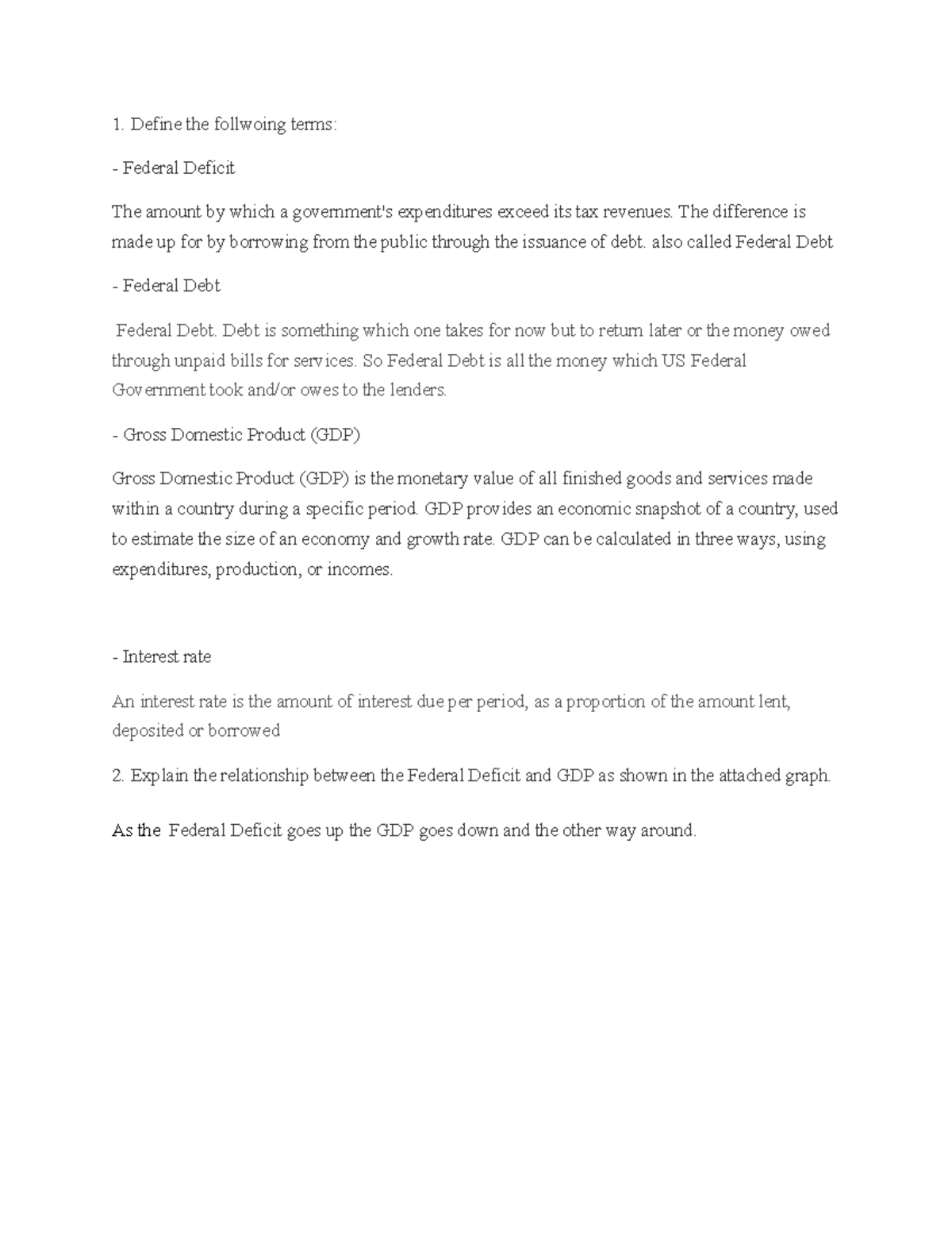 For The Federal Deficit To Be Lowered Quizlet - mz1ctco
