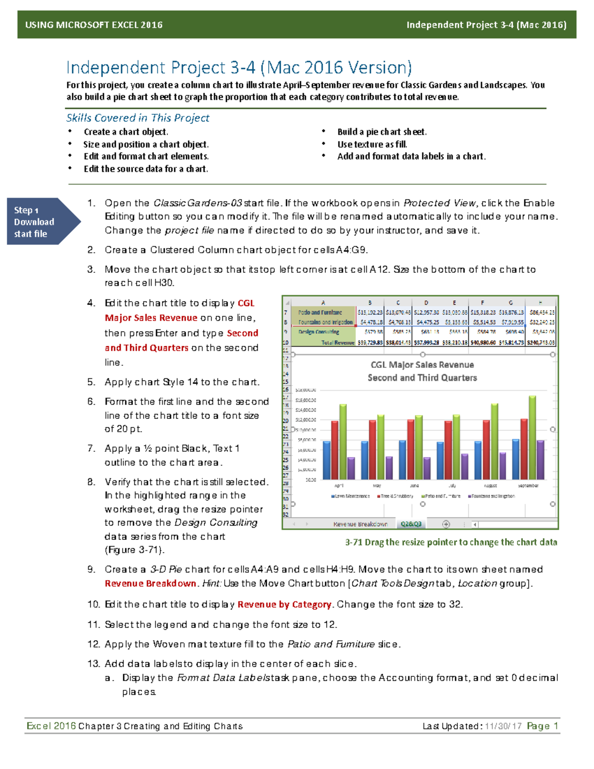 EX2016 Independent Project 3 4 instructions Mac2016 - - Studocu
