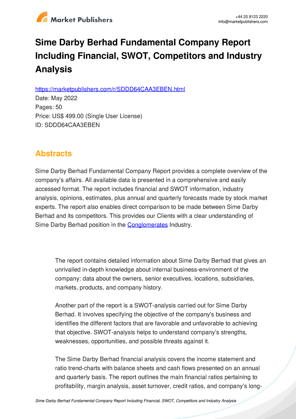 swot analysis sime darby essays