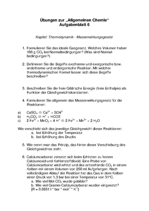 bungen thermodynamik massenwirkungsgesetz lsf89010 einfhrung in die allgemeine chemie studocu - Massenwirkungsgesetz Beispiel bungen thermodynamik massenwirkungsgesetz lsf89010 einfhrung in die allgemeine chemie studocu - Massenwirkungsgesetz Beispiel