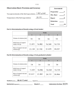 CHEM 101 - Chapter 2 Notes - CHEM 101 – Introduction to Chemistry ...