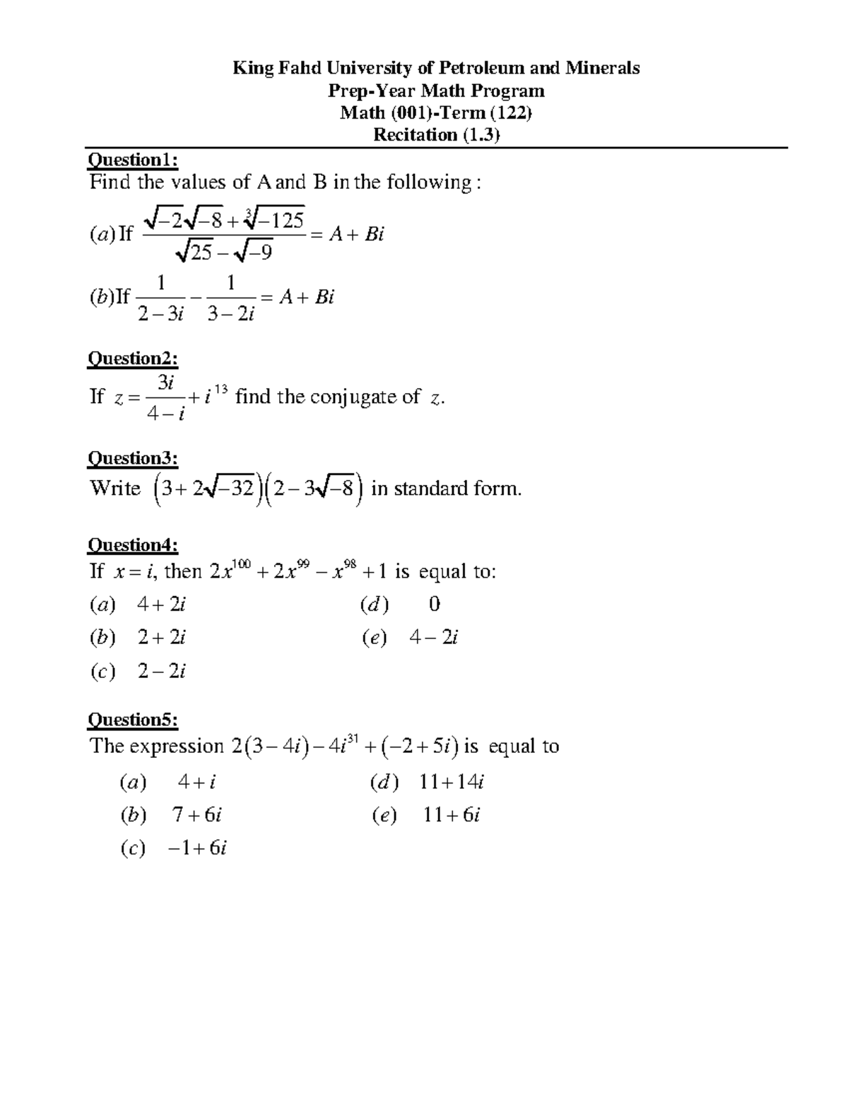 Chapter 1 - notes - Prep-Year Math Program Math (001)-Term (122 ...